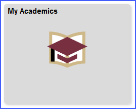 Image of an icon of a graduation cap along with the words 'My Academic'.