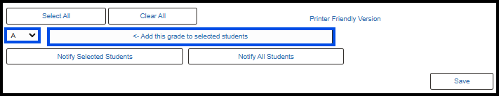 "Add This Grade to Selected Students button"
