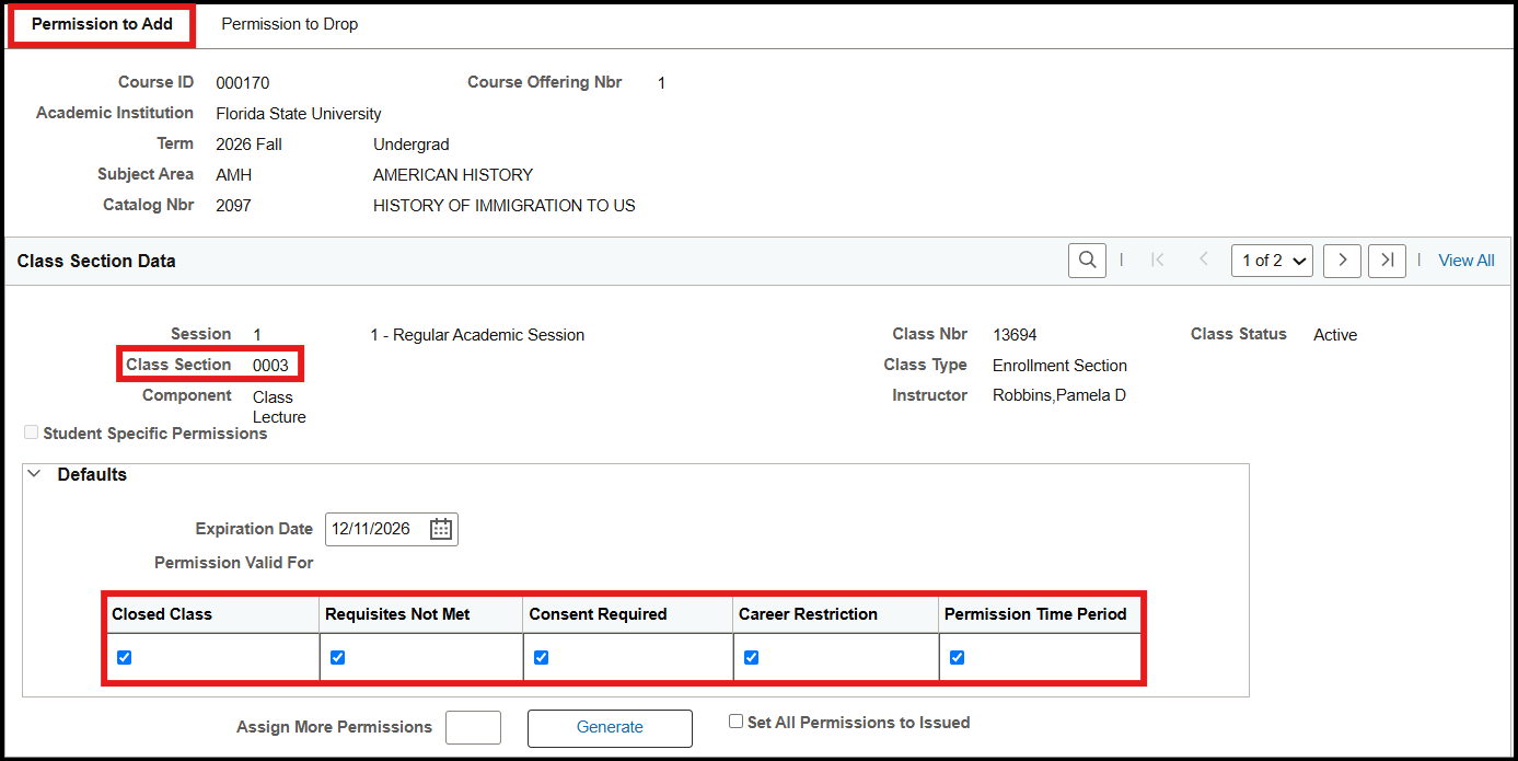 Permission to Add Tab