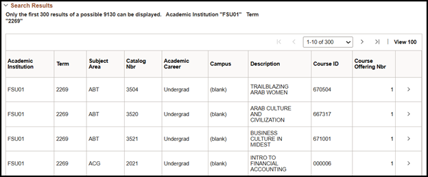 "Search Results with Academic Institution = FSU01 and Term = 2269"