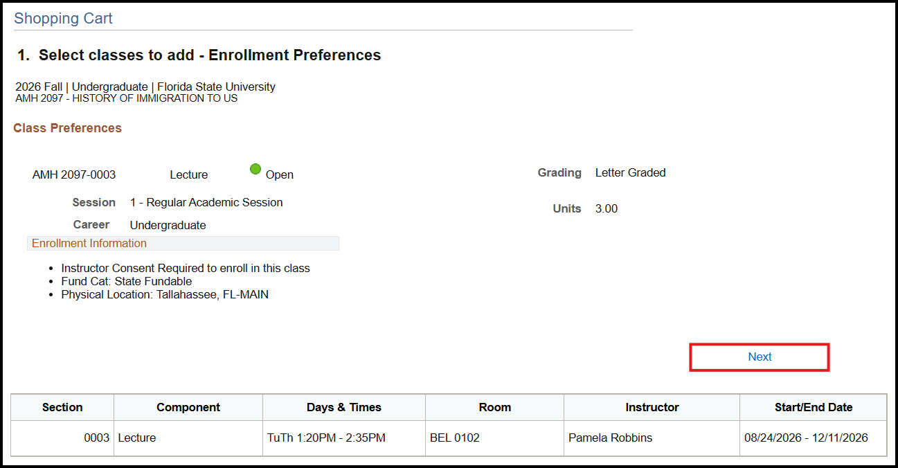 Student View-Click Next Reference