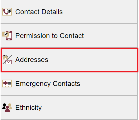 Addresses Page